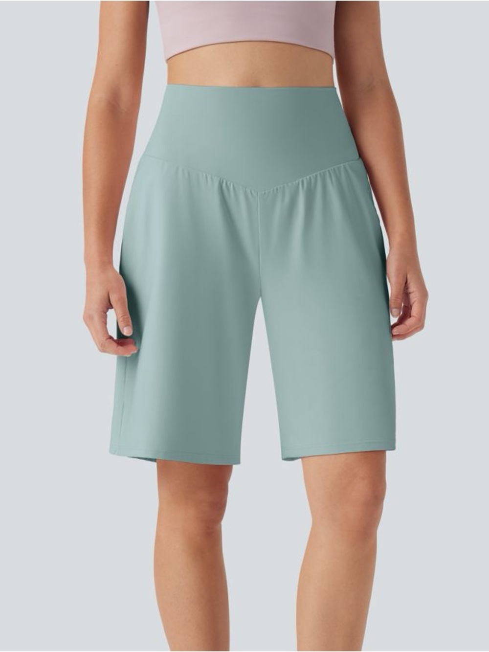 Halara softly zero™ Airy High Waisted Pockets InstantCool Yoga Bermuda shorts